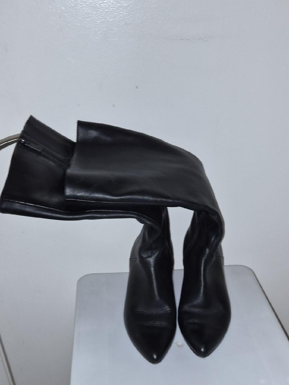 Naturalizer Classic Black Pointed-Toe Knee-High Boots - Women